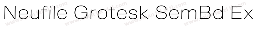 Neufile Grotesk SemBd Ext字体转换